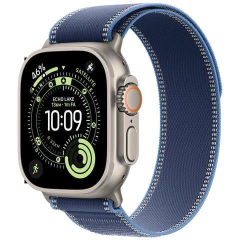 Watch Ultra 3 GPS + Cellular 49mm Cassa Titanio con Trail Loop Blu /Blu Acceso - S /M - Foto 1