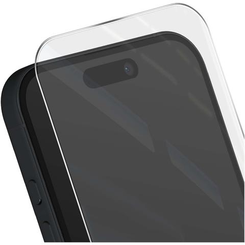 Protezione Schermo Antibatterica Antigraffio E Antiurto Per Iphone 15 Plus, Trasparente - Foto 5