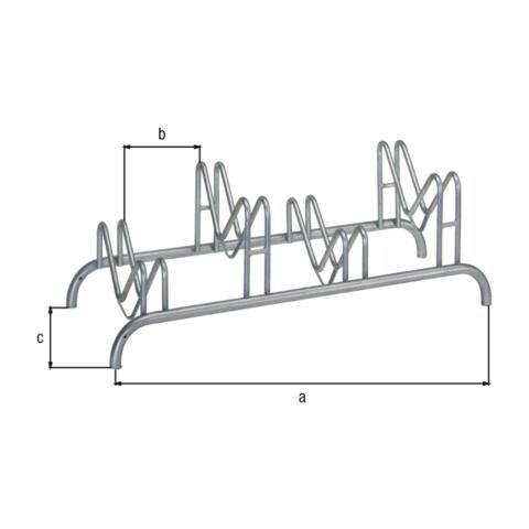 692643 supporto per bicicletta Portabiciclette da esterno Libera installazione Acciaio - Foto 2