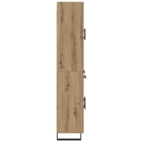 Credenza con cassetto Rovere artigianale 69,5 x 34 x 180 cm - Foto 9