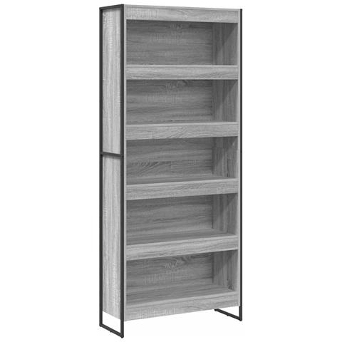 Armadio per Libri 2 pcs Grigio Sonoma 80 x 30 x 155 cm - Foto 1