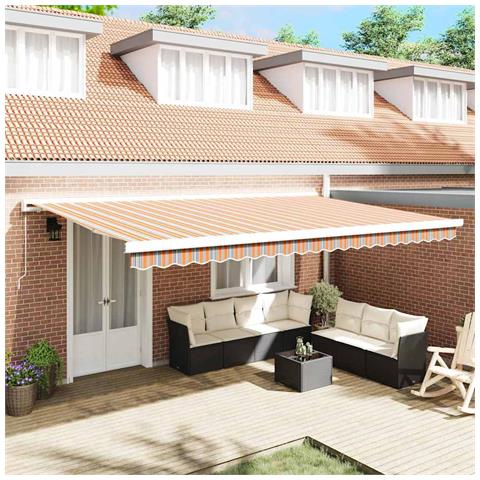 Tenda Retrattile Multicolore 500 × 300 cm Tessuto e Metallo - Foto 2