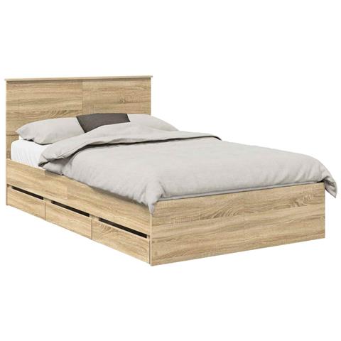 Struttura del letto con cassetto Rovere Sonoma 120 x 200 cm - Foto 1