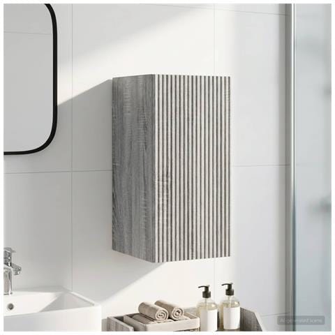 Armadio da bagno a muro ARNHEM Sonoma grigio 30 x 31 x 59 cm - Foto 2