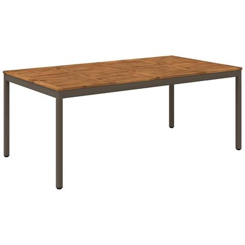 Tavolo da cena da giardino Naturale e Caffè 196 x 100,5 x 75 cm - Foto 1
