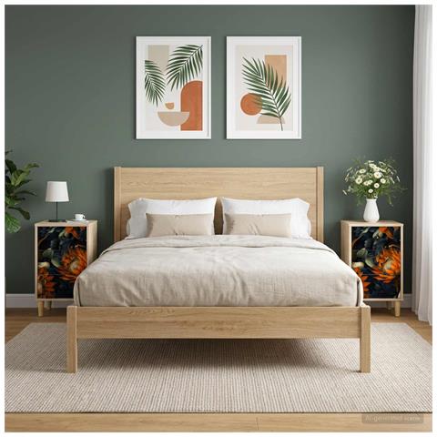 Armadio da Notte LOCHEM 2 pz Rovere Sonoma 36 x 33 x 60 cm - Foto 2