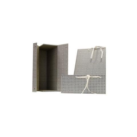 scatola archivio in legno "universale" c / fettuccia 38x27cm dorso 12 - Foto 1