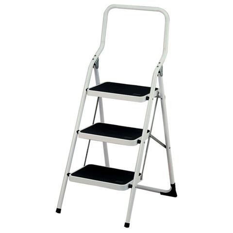 MAURER Sgabello in acciaio 3 gradini antiscivolo