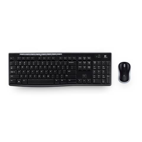 MK270, RF Wireless, QWERTZ, PC / server, Nero, 10m, USB - Foto 1