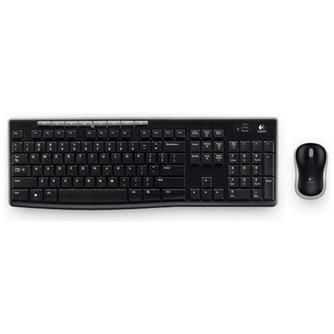 MK270, RF Wireless, QWERTZ, PC / server, Nero, 10m, USB - Foto 2