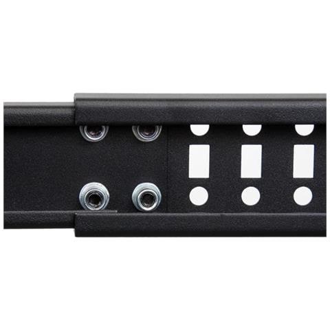 Armadio Server Rack con 4 staffe a Telaio Aperto 12U con profondita' regolabile, ruote orientabili e piedi di livellamento - Foto 6