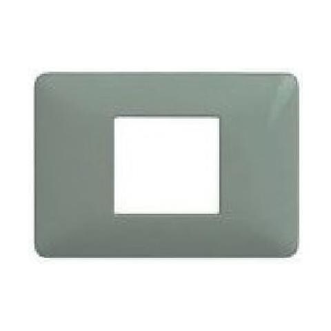 Matix - Placca 2 Posti Centrati Silver - Foto 2