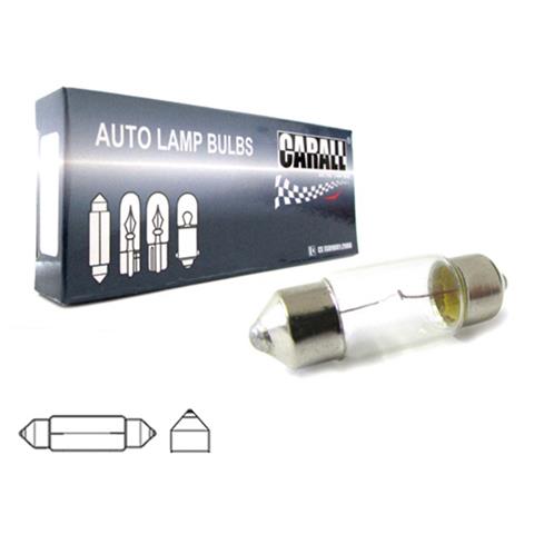 Confezione da 10 Pezzi Lampada Alogena Siluro T11 C5W 12V 5W 36mm - Foto 1