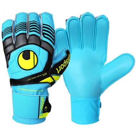 uhlsport Aquasoft - Guanti da portiere con schiuma adesiva speciale per ambienti umidi