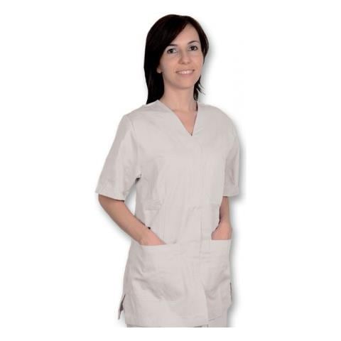 CASACCA CON BOTTONI AUTOMATICI - UNISEX - COTONE / POLIESTERE - BIANCA XL - Foto 1