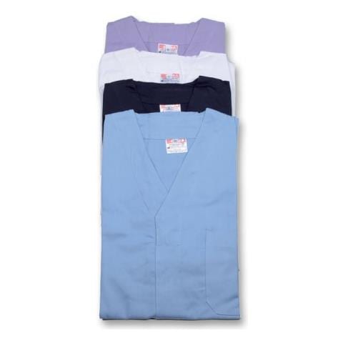 CASACCA CON BOTTONI AUTOMATICI - UNISEX - COTONE / POLIESTERE - BIANCA XL - Foto 2