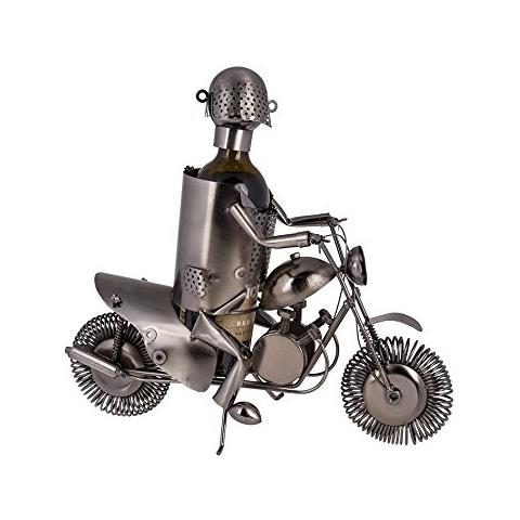 Portabottiglia In Metallo Motociclista By V0300546 - Foto 3