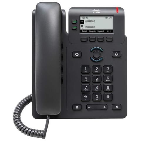 Telefono IP 6821 Cornetta Cablata 2 Linee Display 2.5" Colore Nero - Foto 2