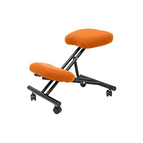 Modello Mahora - sgabello Da Ufficio Ergonomico Fisso, Regolabile In Diverse Posizioni E Con Ruote - seduta In Tessuto Bali (con Ginocchiera) - Foto 1