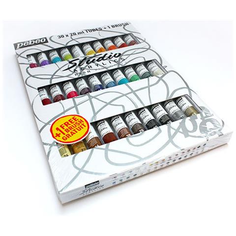 Colori Acrilici Acrilico Belle Studio Acrilici - Astuccio 30 Tubetti Da 20 Ml - Foto 1