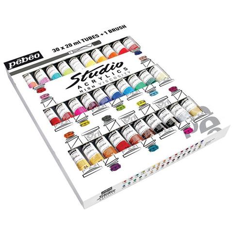 Colori Acrilici Acrilico Belle Studio Acrilici - Astuccio 30 Tubetti Da 20 Ml - Foto 4