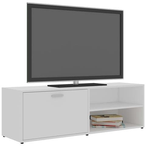 Mobile Porta TV Bianco 120x34x37 cm in Legno Multistrato - Foto 2