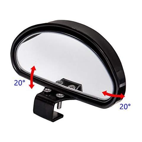 Blind Spot Specchi Regolabile Auto Ausiliaria Universale Grandangolare Specchio Per Universal Cars (nero)  - Foto 2