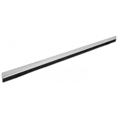 Nastro a spazzola da 20 mm con profilo in alluminio diritto - lunghezza 1 m - Foto 1