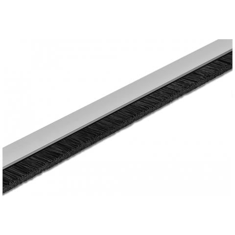 Nastro a spazzola da 20 mm con profilo in alluminio diritto - lunghezza 1 m - Foto 2