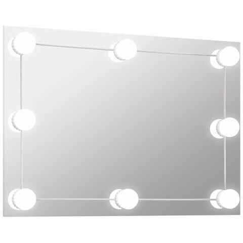 Specchio Da Parete Rettangolare Con Luci Led In Vetro - Foto 1