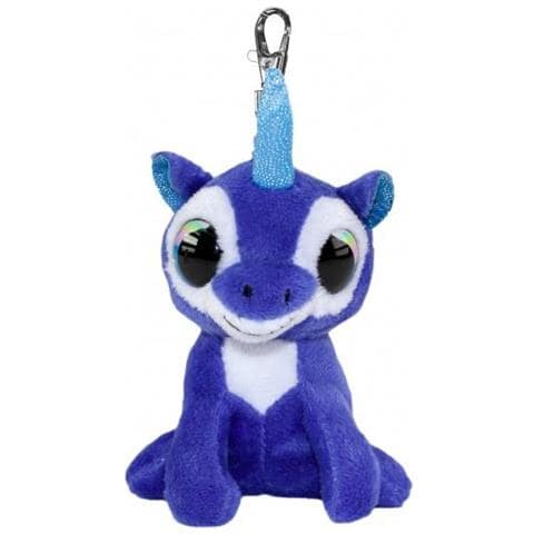 Peluche Mini Unicorno Velluto Con Clip 8,5 Cm Blu - Foto 1