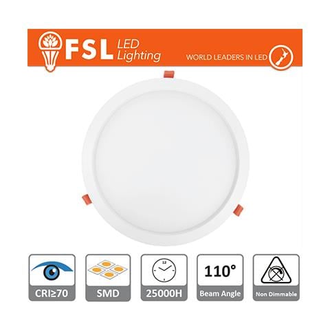 Downlight Led Ip20 24w 4000k 1950lm 110 Foro: 285mm - Foto 1