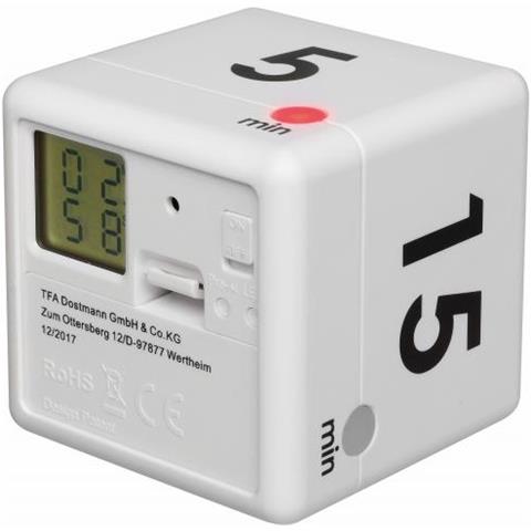 Tfa-dostmann Cube-timer Timer Da Cucina Digitale Nero, Bianco - Foto 2