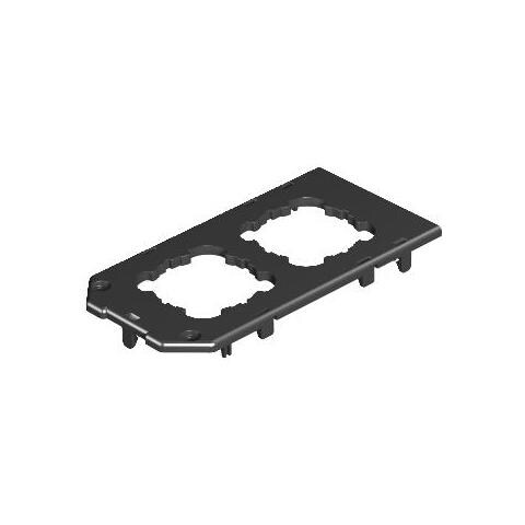 Gb3 P1 Nero Placca Per Interruttori E Coperchio Per Presa - Foto 1