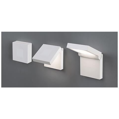 Luce Da Lettura A Led In Materiale Composito Bianco, Con Accensione Automatica Allapertura. Apertura Regolabile, Lampada Ruotabile. Grado Di Protezione Ip40 - Foto 1