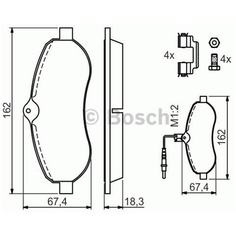 Kit Pastiglie Freno 986494163 - Foto 1