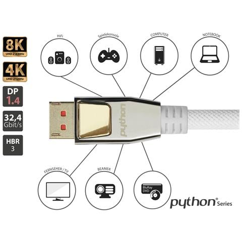 Alcasa 10 m DisplayPort Bianco - Foto 2