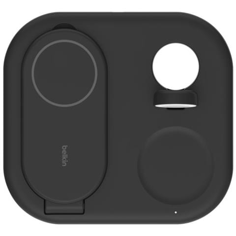 Caricabatteria Wireless per Smartphones Smartwatch Cuffie con Potenza 15 W Colore Nero - Foto 6