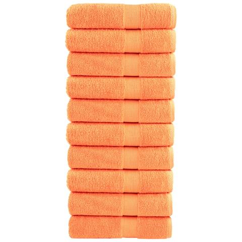 Asciugamani Doccia SOLUND 10 pz Arancioni 70x140cm 600g /m² - Foto 1