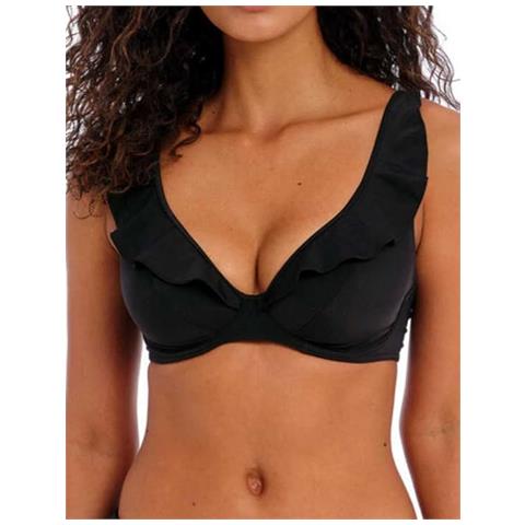 Bikini Shekini Con Balze E Profondo Scollo A V - Nero, Taglia Xl - Foto 2
