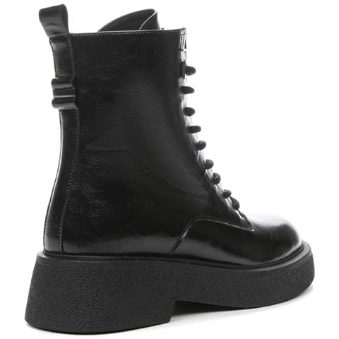 Black Casual Closed Booties Stivaletti Pelle Scarpe Donna Nero Eu 37, 848416/07-01 - Foto 3