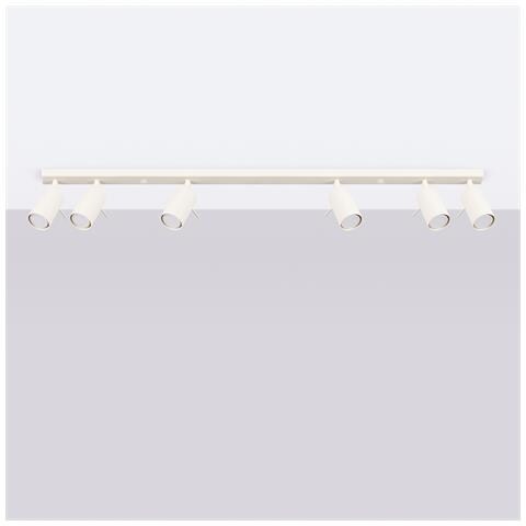 Lampada Da Soffitto Ring 6l Beige Sl. 1499 - Moderno Lampada Da Soffitto Beige 17x117x6 Cm - Foto 2