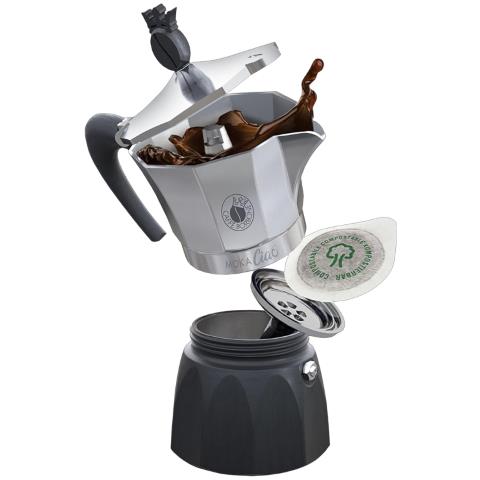 MokaCiao Strumento per preparare il caffè sottovuoto Nero, Argento - Foto 2