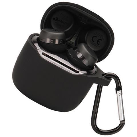 Custodia Protettiva Per Auricolari Jbl Tourpro+ Con Moschettone Black - Foto 3