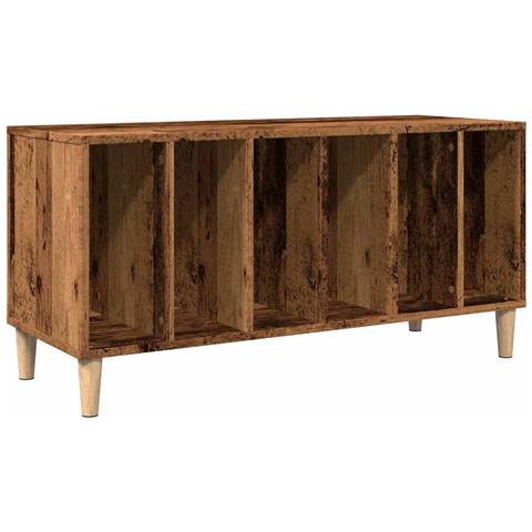 Mobile Porta Dischi Legno Antico 100x38x48 Cm Legno Multistrato - Foto 2