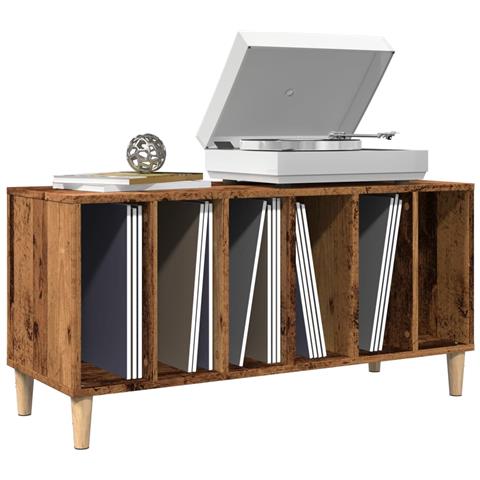 Mobile Porta Dischi Legno Antico 100x38x48 Cm Legno Multistrato - Foto 1