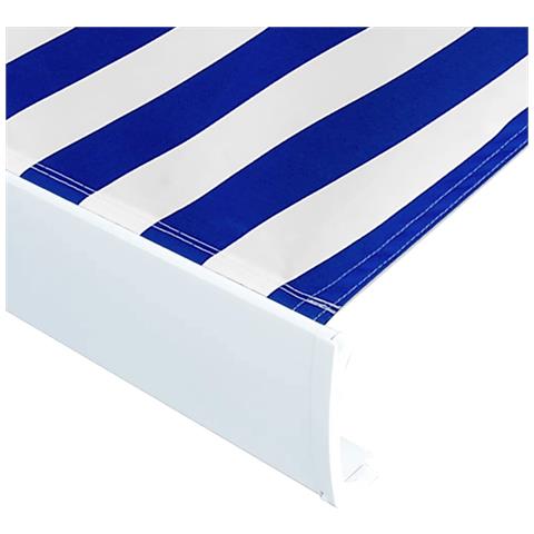 Tendone Parasole In Tela Blu E Bianco 400x300 Cm - Foto 2