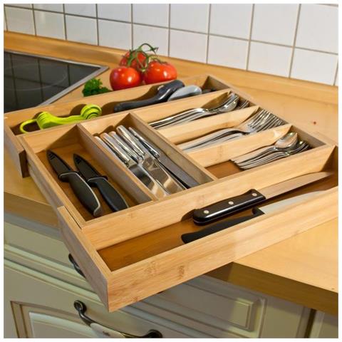 10016742 Organizzatore Di Utensili Da Cucina E Scolapiatti Vassoio Cassetto Del Mobile - Foto 3