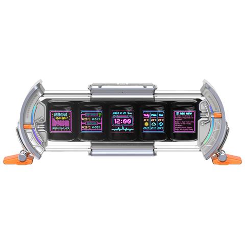 Times Gate Orologio digitale Altro Arancione, Argento - Foto 2