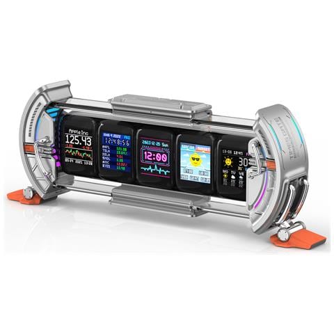 Times Gate Orologio digitale Altro Arancione, Argento - Foto 1